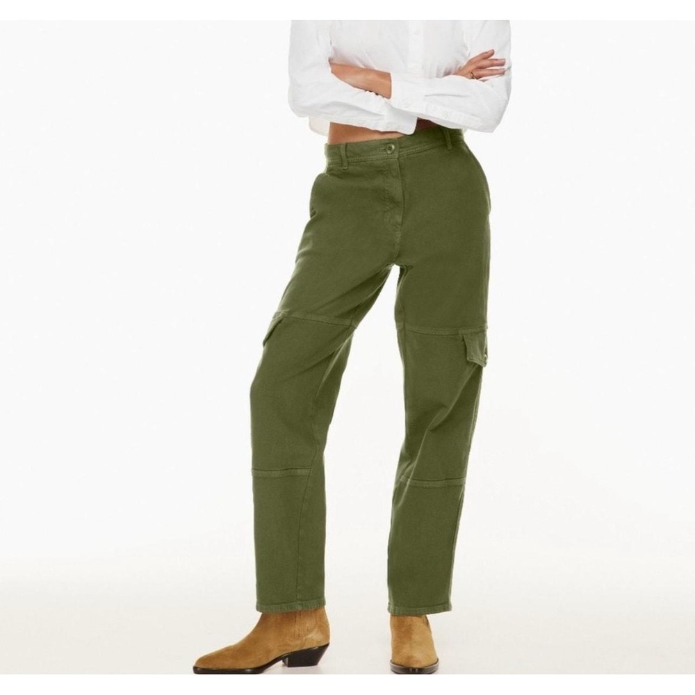 Aritzia Wilfred Free Maeve Utility Cargo Pants in Tan Khaki Size 12